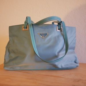 Baby Blue Nylon Prada Bag